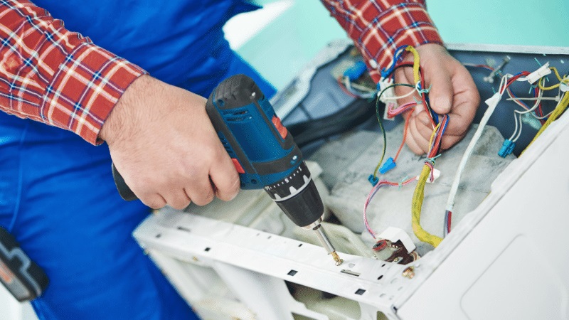 Gölbaşı Finlux Finlux çamaşır makinesi kart tamiri – Su almama arızası orijinal parça ile giderildi. - Teknik servis örneği